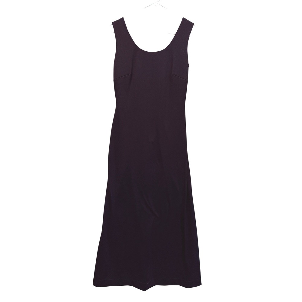 Tori Richard Vintage Black Sleeveless Scoop Neck Maxi Dress 12 8726355